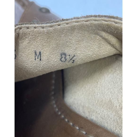 Stuart Weitzman SEQUOIA Dark Brown Wooded Leather Studded Platform Shoes Sz 8.5 - Picture 3 of 9